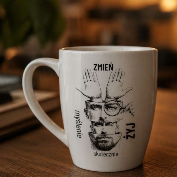 LIMITOWANY KUBEK Z AUDIOBOOKIEM I EBOOKIEM ZMIEŃ MYŚLENIE ŻYJ SKUTECZNIE